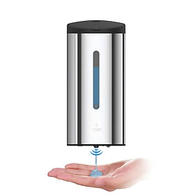 Bình đựng xà phòng cảm ứng 800ml, chất liệu thép không gỉ, màu Polish Chrome, kích thước 220*100*110 (mm), hiệu Trevi