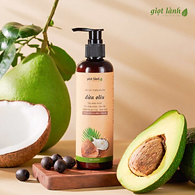 Dầu xả thiên nhiên Dừa Oliu - Hết xơ rối, giảm chẻ ngọn Giọt Lành 250gram