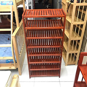 Mua Kệ Dép 8 Tầng Gỗ Cao Su Ngang 60cm ( 2 màu )