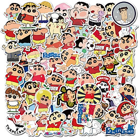 Sticker 50 miếng hình dán Shin Cậu bé chút chì