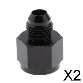 2xBlack AN8 Female to AN6 Male AN Flare Fitting Reducer Adapter