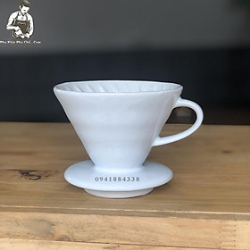 Bộ Bình Pha Drip V60 Phễu Sứ