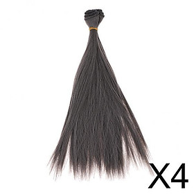 4x25x100cm DIY Straight Hair Wig for 1/3 1/4 1/6 BJD Doll Hairpiece Pattern 17