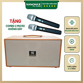 Mua Loa Kéo Karaoke Xách Tay Nanomax K-30 K30 Bass Đôi 20cm Công Suất 360w Hàng Chính Hãng