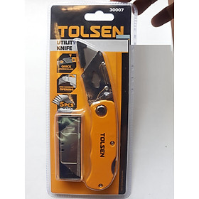 Mua DAO RỌC GiẤY LƯỠI LIỀN ( KÈM 5 LƯỠI ) TOLSEN 30007 - HÀNG CHÍNH HÃNG