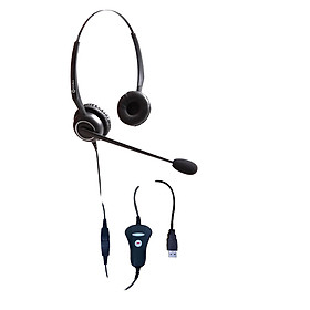 Mua Tai nghe điện thoại viên DQN CS1332  dùng cho điện thoại viên  chuyên viên tư vấn bán hàng qua điện thoại  họp trực tuyến - Hàng chính hãng