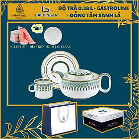 Mua Bộ Ấm Trà Gốm Sứ Cao Cấp Minh Long 0.38 L - Gastroline Đồng Tâm Xanh Lá - Gốm sứ cao cấp Minh Long I