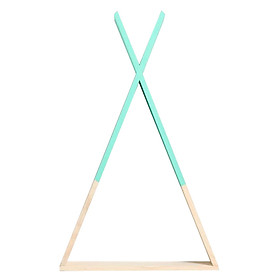 Baby Wooden Wall Shelf Hanging Organizer Triangle for Bedroom Art Home Study