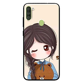 Ốp lưng dành cho Samsung A11 mẫu Nàng Ôm Gấu