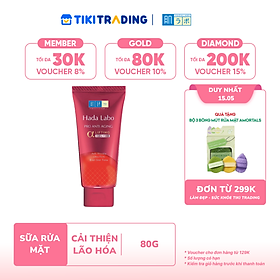 Sữa rửa mặt cải thiện dấu hiệu lão hóa dạng kem Hada Labo Pro-Aging Retinol B3 Cleanser 80g