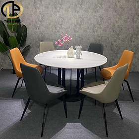Mua Bộ Bàn Ăn Tròn Mặt Đá Nhập Khẩu Kèm 6 Ghế Cups