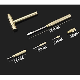Mua Búa Mini 6 Trong 1 Bằng Thép Không Gỉ Mạ Đồng Kèm Tua Vít Chất Lượng Cao