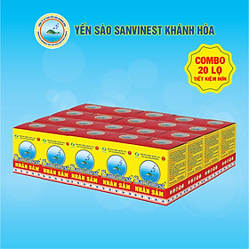 Combo 20 lọ Nước Yến sào Sanvinest Khánh Hòa Fucoidan Nhân sâm - 207