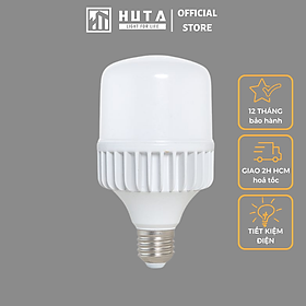 Bóng Đèn Led Trụ HUTA Đuôi E27, Tiết Kiệm Điện, Chống Nước, Ánh Sáng Trắng/Vàng, Công Suất 20w/30w, Chiếu Sáng Ngoài Trời, Sân Vườn