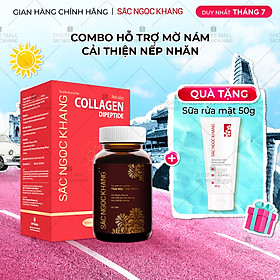 Bộ Trẻ Hóa Da Cao Cấp [Viên Uống Sắc Ngọc Khang ++ 60 Viên & Nước Uống Đẹp Da Collagen Dipeptide Sắc Ngọc Khang 15 Túi