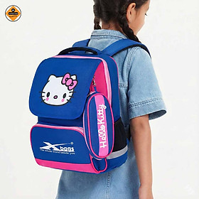 Balo học sinh tiểu học nữ cao cấp Xbags Pretty – Balo học sinh đa năng nhiều ngăn, họa tiết xinh xắn dễ thương cho bé gái XB3018