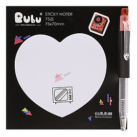 Giấy Note Tim - Kèm Bút Bubu BLTP-0051 - HÌnh Tivi