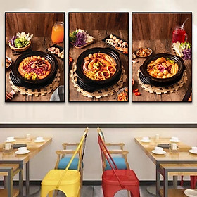 Mua Tranh treo tường tráng gương mì cay trang trí quán ăn  nhà hàng(kèm đinh 3 chân)