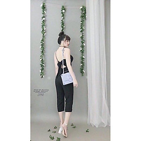 JUMPSUIT DÀI CỘT NƠ SAU LƯNG