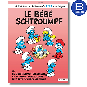 Sách truyện tranh tiếng Pháp - Les Schtroumpfs - Tome 12 - Le Bebe Schtroumpf
