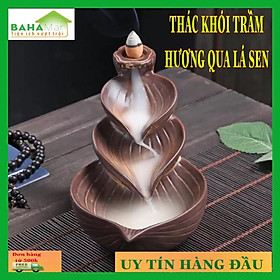 THÁC KHÓI TRẦM HƯƠNG QUA LÁ SEN thiết kế chảy dài đổ khói hơi nước tạo nên sự bí ẩn khí quyển. phong cách.