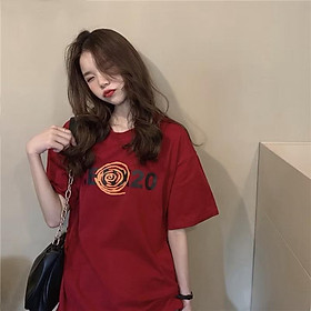 Áo phông Oversize dáng dài rộng cho nữ (Màu đỏ)
