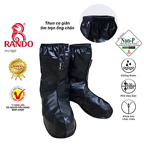 Giày Boots Đi Mưa RANDO Cao Cấp, GIÁ SỈ, Bọc Bảo Vệ Giày Cho Nam Nữ, Nhựa Chống Nước Bền Bỉ