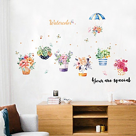 Mua Decal dán tường giỏ hoa sk9325