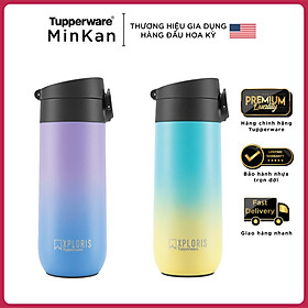 Bình giữ nhiệt tupperware xploris flask 450ml - màu mới - giữ nhiệt lên đến 16h - cao 20cm