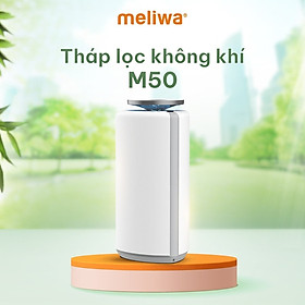 Máy lọc không Khí Meliwa [6 lớp lọc] M50 Diện tích lọc 50m2, Tia UV-C, Ion Âm, Diệt Khuẩn, Lọc Bụi Siêu Mịn, BH 12T