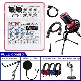 Mua Combo MIXER E4 Bluetooth Và Micro K320 Hát Đa Dạng Karaoke và Thu Âm Rất Hay bảo hành 1 năm