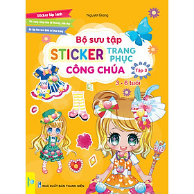 Sách - Combo 4 Cuốn Bộ Sưu Tập Sticker Trang Phục Công Chúa ( 3-6 tuổi ) - Ndbooks