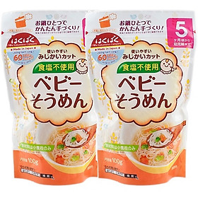 Combo 2 gói mì ăn dặm Hakubaku Baby Somen