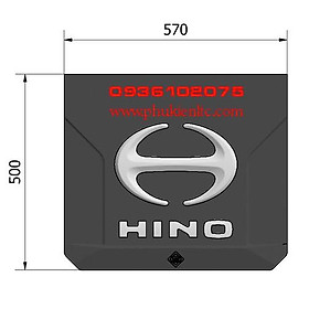 Tấm chắn bùn xe tải HINO - (W570 x H500)