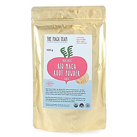 The Maca Team Raw Red Maca Powder, Fair-Trade, GMO-Free Maca from Peru, 1 Pound, 50 Servings