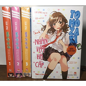 Sách - Nhân vật hạ cấp Tomozaki (combo 4 tập, gồm tập 1-2-3 là bản phổ thông, tập 4 là bản giới hạn)