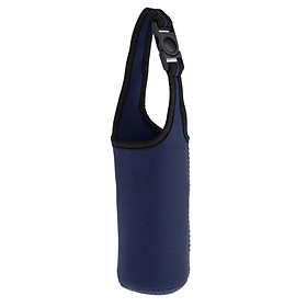 Water Bottle Tumbler Carrier Bag Cover Holder Protective Pouch Navy Blue