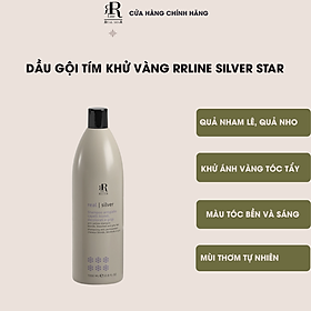 Hình ảnh Dầu gội tím khử vàng chăm sóc và làm sáng màu tóc RRline Therapy Sliver Shampoo 1000ml