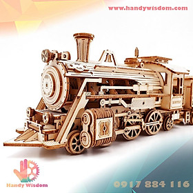 Mô hình lắp ghép gỗ tỉ lệ - Đầu tàu hơi nước - Robotime Steam Express MC501