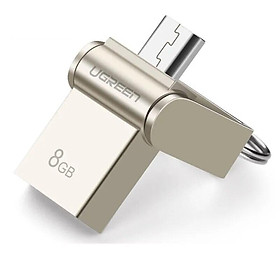 Mua Ugreen UG30430US179TK 8G màu Bạc USB thẻ nhớ 2.0 + MICRO USB hỗ trợ OTG - HÀNG CHÍNH HÃNG