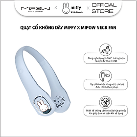 Quạt Cổ Không Dây Miffy x MIPOW Neck Fan - Giữ Mát và Sảng Khoái Cả Ngày- Hàng chính hãng