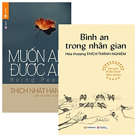 [Download Sách] Combo Bình An Trong Nhân Gian + Muốn An Được An (Bộ 2 Cuốn)