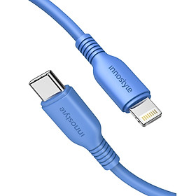 Cáp Innostyle USB-C to L 20W/60W Jazzy 1.2m MFI J-ICL120 - Hàng Chính Hãng
