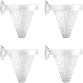 Aqua Cone Feeder 4 CÁI Bể cá Red Worm Feeding Cup