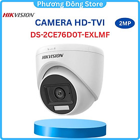 Camera Hikvision TVI Dome 4 In 1 Hồng Ngoại 2.0 Megapixel DS-2CE76D0T-EXLPF/DS-2CE76D0T-EXLMF - Hàng chính hãng