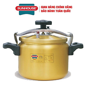 Nồi áp suất Sunhouse SHA8354, Chất liệu Anod sử dụng bếp gas và bếp hồng ngoại