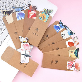 Hình ảnh Bộ 10 cái BookMark con bướm, Giấy ghi chú Note Bookmark thiết kế hình bướm dễ thương, xinh xắn giao mẫu ngẫu nhiên