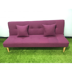 Ghế sofa bed bố tím BT 1m7x90, sofa giường phòng khách, salon, sopha, sa lông, sô pha