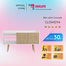 Bàn sảnh ra vào gỗ hiện đại SMLIFE Clowdya  | Gỗ MDF dày 17mm chống ẩm | D120xR36xC70cm