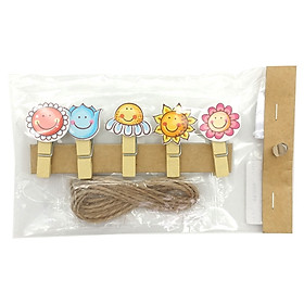 Kẹp Gỗ Hình Nhỏ 9 - Mẫu 97 - Hình Hoa